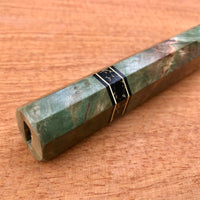 Custom Japanese Knife handle (wa handle) - dyed box elder