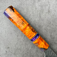 Custom Nigara Hamono SG2 Tsuchime Gyuto 210mm - Dyed maple burl