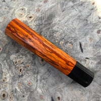 Custom Japanese Knife handle (wa handle) - Siamese Rosewood and horn