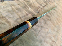 Custom Yoshikane SKD Nashiji Gyuto 240mm - burnt Osage orange