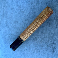 Custom Japanese Knife handle (wa handle) for 165-210mm: Curly Tasmanian Blackwood with horn