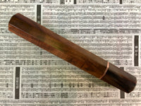 Custom Japanese Knife handle (wa handle) for 240mm - Curly Siamese Rosewood and blonde horn