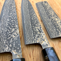 Takeshi Saji VG10W Rainbow Damascus 210mm Gyuto