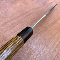 Custom Nakagawa Satoshi Ginsan 3 Kiritsuke 240mm - Bocote and Macassar Ebony