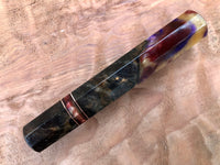 Custom Japanese Knife Handle - Mesquite burl hybrid