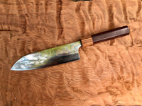Kurosaki Ao2 Rainbow Damascus Santoku 165mm