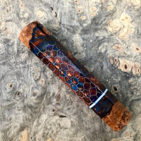 Custom Japanese Knife handle (wa handle) - cherry burl hybrid