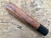 Custom Japanese Knife handle (wa handle) for 240mm - Honduran Rosewood and Macassar ebony