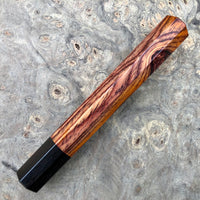 Custom Japanese Knife handle (wa handle) for 240mm - Cocobolo and ebony