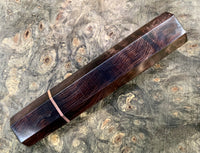 Custom Japanese Knife handle (wa handle) - Figured African Blackwood