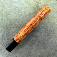 Custom Japanese Knife handle (wa handle) for 240mm - Birdseye Laced Sheoak and horn