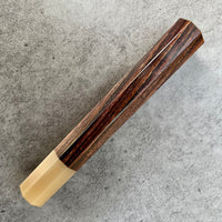 Custom Japanese Knife handle (wa handle) for 240mm : Cocobolo and blonde horn