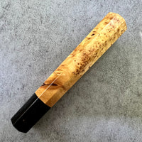 Custom Japanese Knife handle (wa handle) for 165-210mm - Canadian yellow cedar and horn