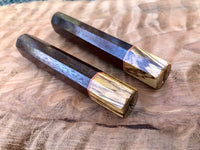 Custom Japanese Knife Handle - Rosewood, zebra and spacer