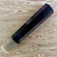 Hatsukokoro Japanese Knife handle (wa handle) - Ebony and blonde