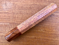 Custom Japanese Knife handle (wa handle) for 165-210mm : Inlayed honey locust and Rosewood