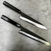 Hatsukokoro Shinkiro (Mirage) Aogami Super Damascus - ebony and horn