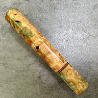 Custom Japanese Knife handle (wa handle) for 165-210mm - Dyed box elder burl