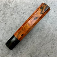 Custom Japanese Knife handle (wa handle) for 240mm - Sonoran desert ironwood and horn
