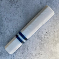 Custom Japanese Knife handle (wa handle) for 240 mm: White pearl and amethyst double stripe