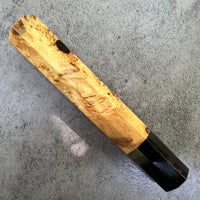 Custom Japanese Knife handle (wa handle) for 165-210mm - Canadian yellow cedar and horn