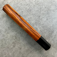 Custom Japanese Knife handle (wa handle) for 240mm - Sonoran desert ironwood and horn