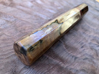 Custom Japanese Knife Handle - Spalted tamarind and desert ironwood