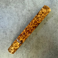 Custom Japanese Knife handle (wa handle) for 240mm - Amboyna burl and copper