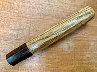 Custom Japanese Knife handle (wa handle) - zebrawood and wenge