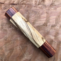 Custom Japanese Knife handle (wa handle) for 165-210mm - Zebrawood and cocobolo