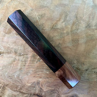 Custom Japanese Knife handle (wa handle) for 165-210mm - East Indies rosewood and Honduran Rosewood