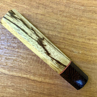 Custom Japanese Knife handle (wa handle) - Zebra wood