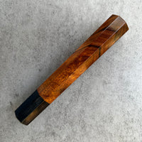Custom Japanese Knife handle (wa handle) for 165-210mm : Desert Ironwood and horn