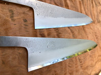 Hatsukokoro Yoshikane Shirogami 2 Nashiji Gyuto - Blade Only
