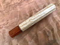 Custom Japanese Knife Handle - Ash and rosewood