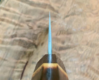 Custom Yoshikane SKD Nashiji Gyuto 240mm - burnt Osage orange
