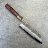 Custom Hatsukokoro Inazuma Aogami Super Bunka 175 mm - Cocobolo and horn