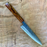 Custom Sugi Fujiwara Petty 150mm - Desert Ironwood