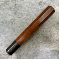 Custom Japanese Knife handle (wa handle) for 240mm - Siamese Rosewood and horn