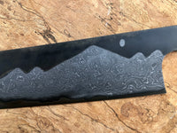 Nigara Troll Killer Mt Fuji with Moon Gyuto 270 mm - Curly Siamese Rosewood and horn