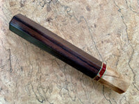 Custom Japanese Knife handle (wa handle) - Nice African Blackwood and Sugi Cedar