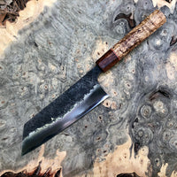 Custom Manaka Kisuke Aogami 2 Bunka 165mm - Mango Burl and desert Ironwood