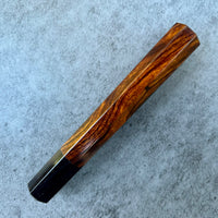 Custom Japanese Knife handle (wa handle) for 240mm - Sonoran desert ironwood and horn