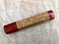 Custom Japanese Knife Handle - Curly mango and bloodwood