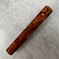Custom Japanese Knife handle (wa handle) for 240 mm: Ironwood burl