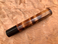Custom Japanese Knife Handle - Curly redwood