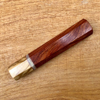 Custom Japanese Knife handle (wa handle) - Siamese Rosewood and olive