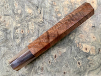 Custom Japanese Knife handle (wa handle) for 165-210 - Figured Walnut and Blonde horn