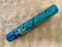 Custom Japanese Knife handle (wa handle) - dyed curly mango and spalted maple