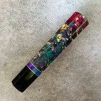 Custom Japanese Knife handle (wa handle) for 240mm - Starry box elder and horn